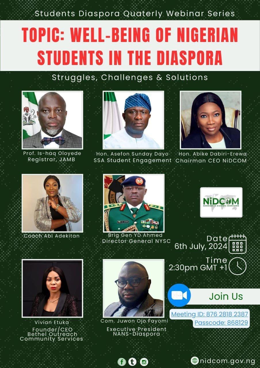 Read more about the article WELL-BEING OF NIGERIAN STUDENTS IN THE DISAPORA